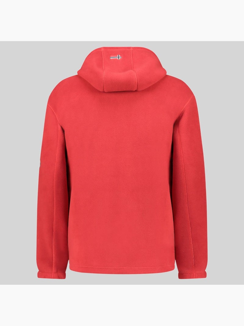 Veste polaire à capuche torleon hood – geographical norway Rouge - Kiabi