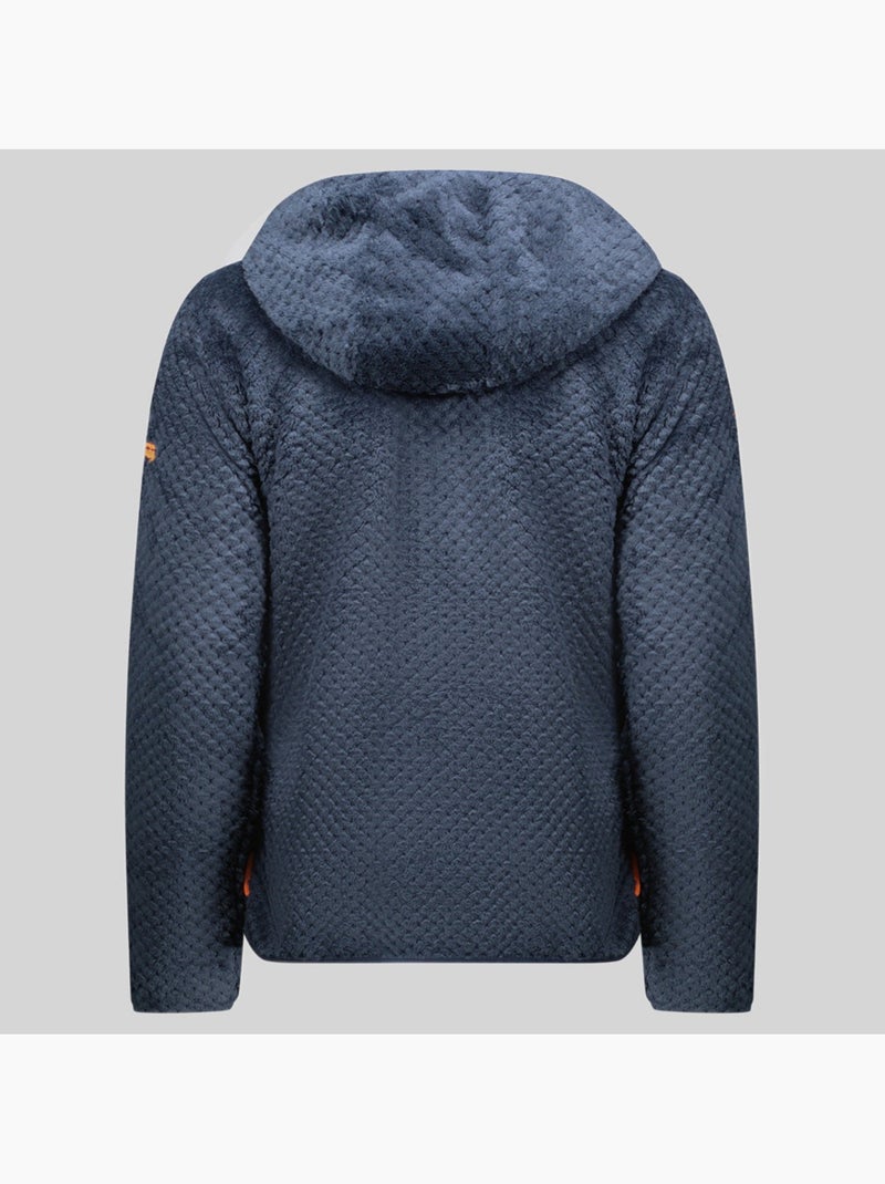 Veste polaire à capuche torsade – geographical norway Bleu marine - Kiabi