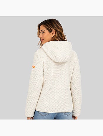 Veste polaire à capuche torsade – geographical norway