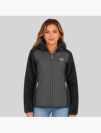 Veste polaire à capuche torsade – geographical norway