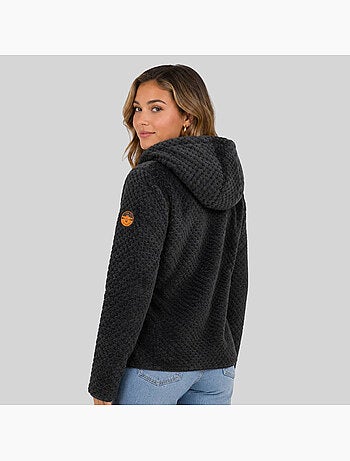 Veste polaire à capuche torsade – geographical norway