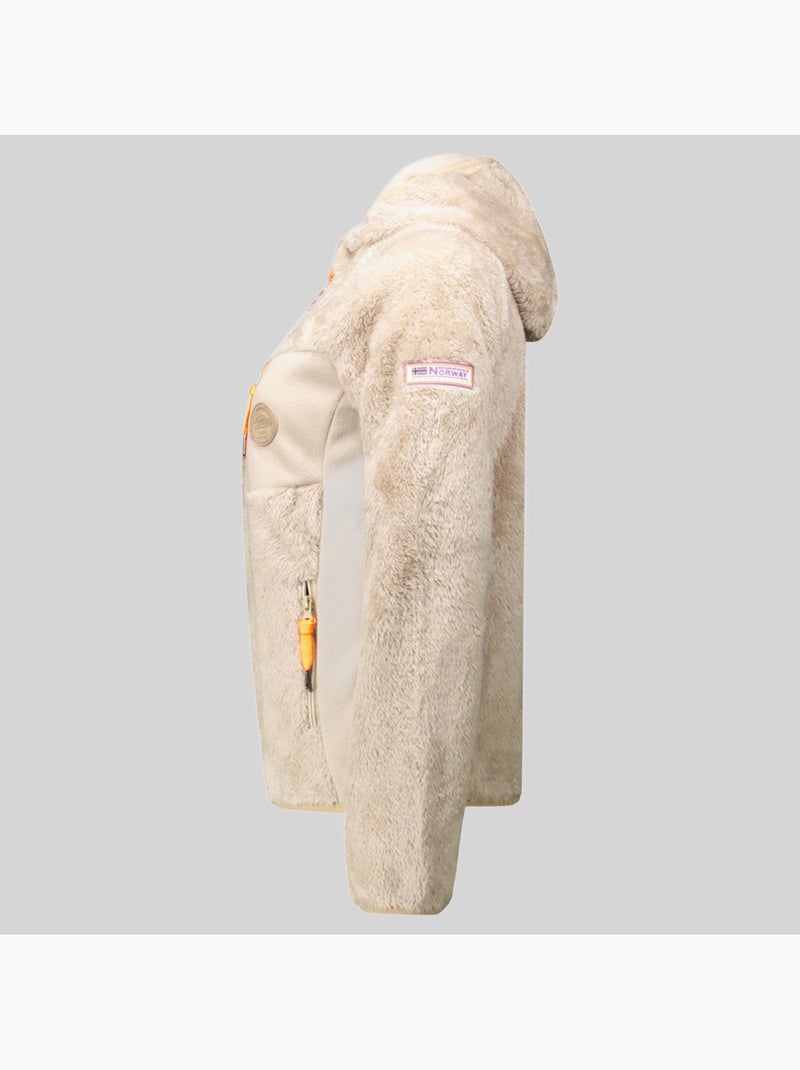 Veste polaire à capuche toscana – geographical norway Beige - Kiabi