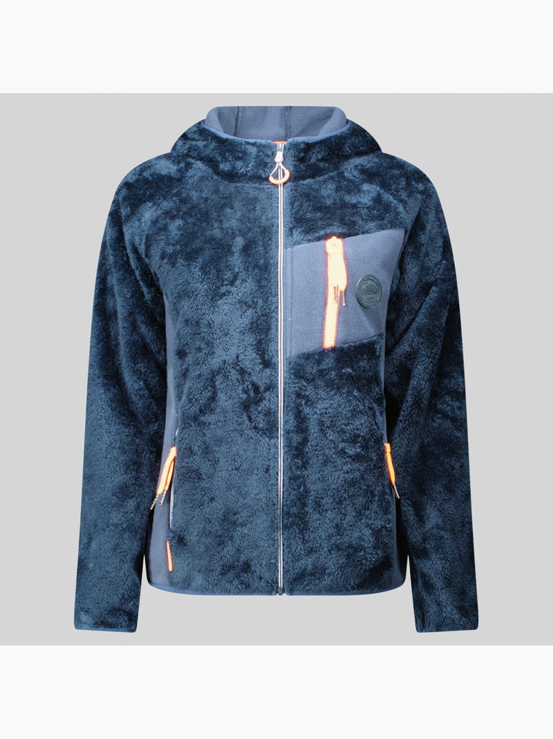 Veste polaire à capuche toscana – geographical norway Bleu marine - Kiabi