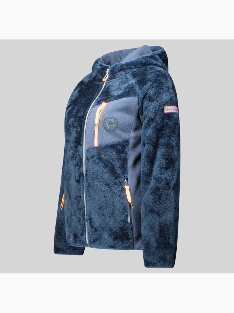 Veste polaire à capuche toscana – geographical norway Bleu marine - Kiabi