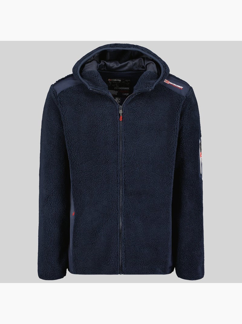 Veste polaire à capuche tufour – geographical norway Bleu marine - Kiabi