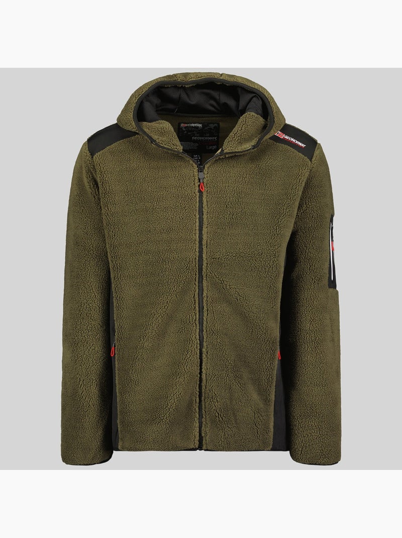 Veste polaire à capuche tufour – geographical norway Kaki - Kiabi