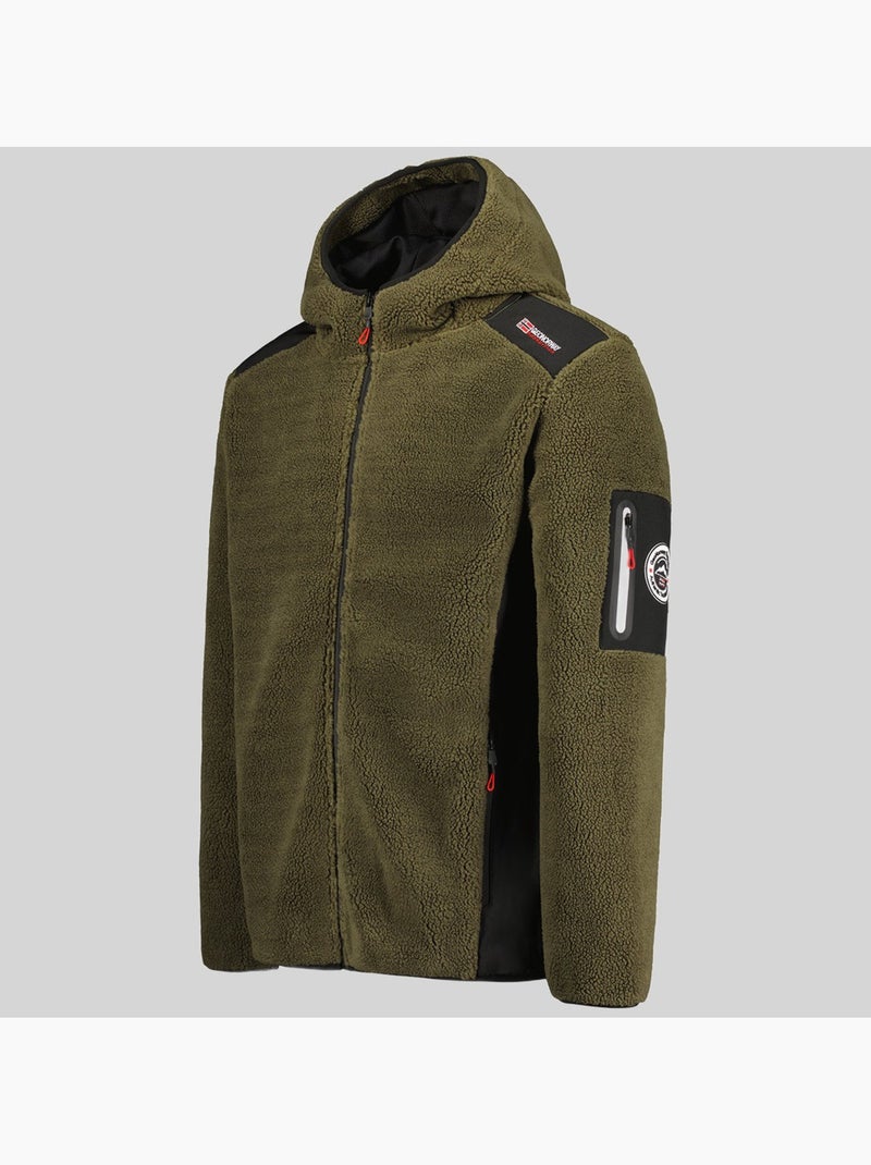 Veste polaire à capuche tufour – geographical norway Kaki - Kiabi