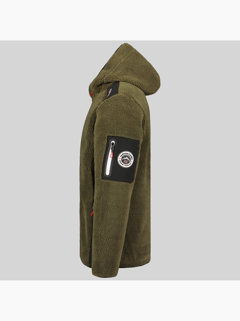 Veste polaire à capuche tufour – geographical norway Kaki - Kiabi