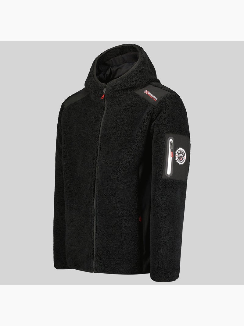 Veste polaire à capuche tufour – geographical norway Noir - Kiabi