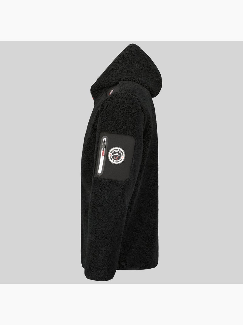 Veste polaire à capuche tufour – geographical norway Noir - Kiabi