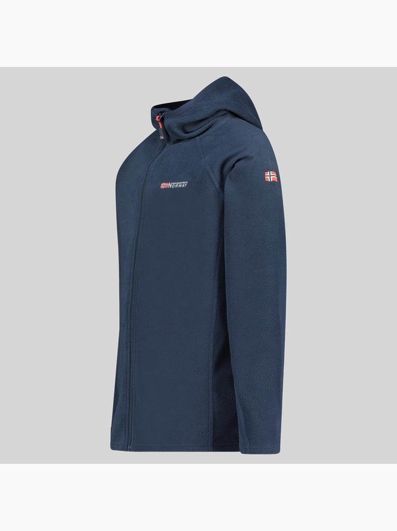 Veste polaire à capuche tugood – geographical norway Bleu marine - Kiabi