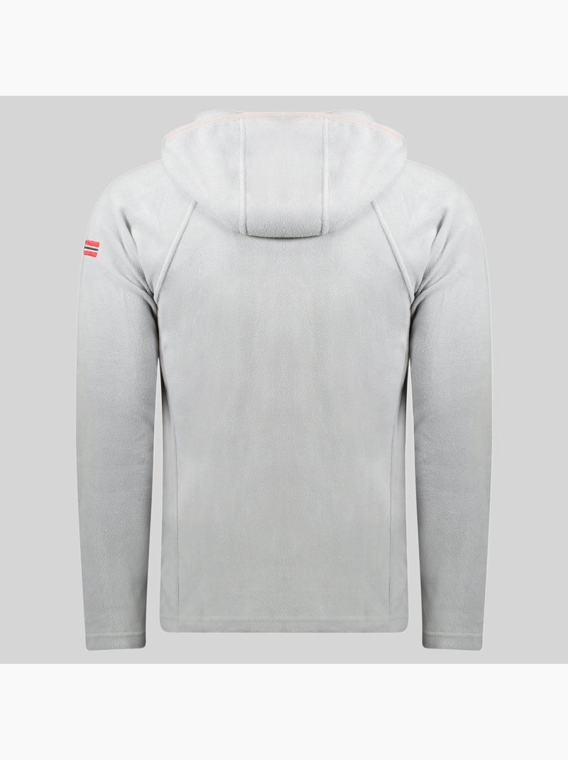 Veste polaire à capuche tugood – geographical norway Gris clair - Kiabi