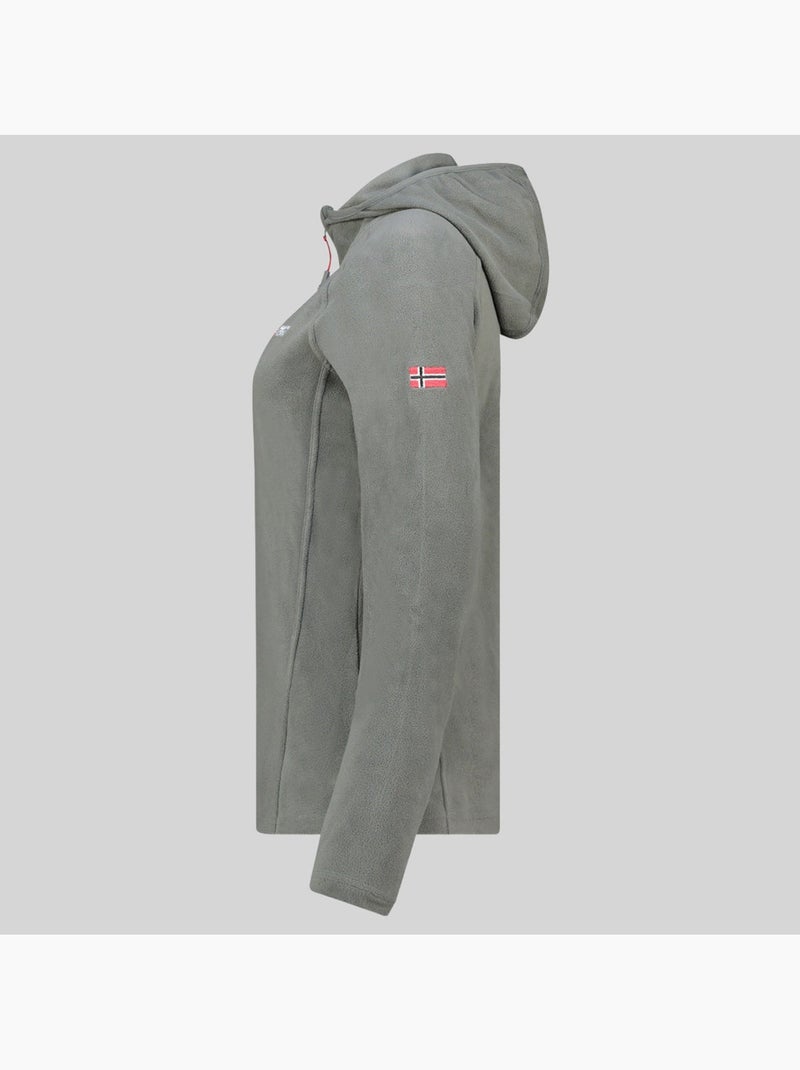 Veste polaire à capuche tugood – geographical norway Gris foncé - Kiabi