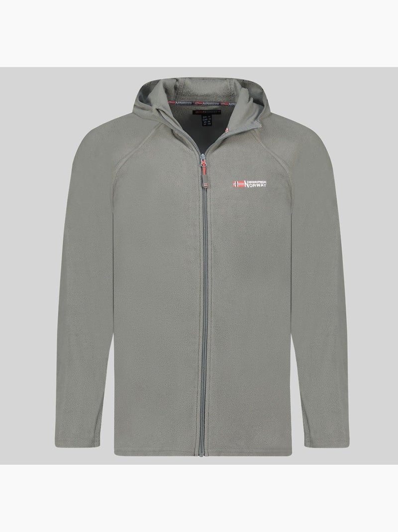 Veste polaire à capuche tugood – geographical norway Gris foncé - Kiabi