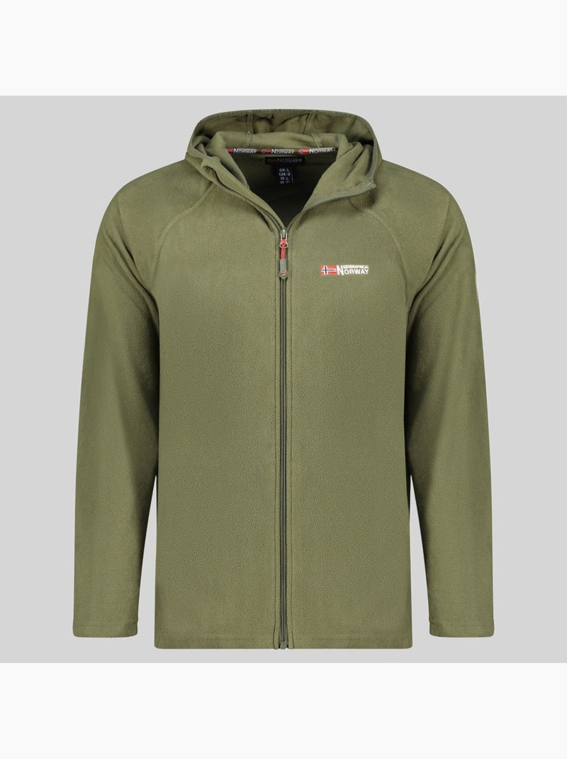 Veste polaire à capuche tugood – geographical norway Kaki - Kiabi