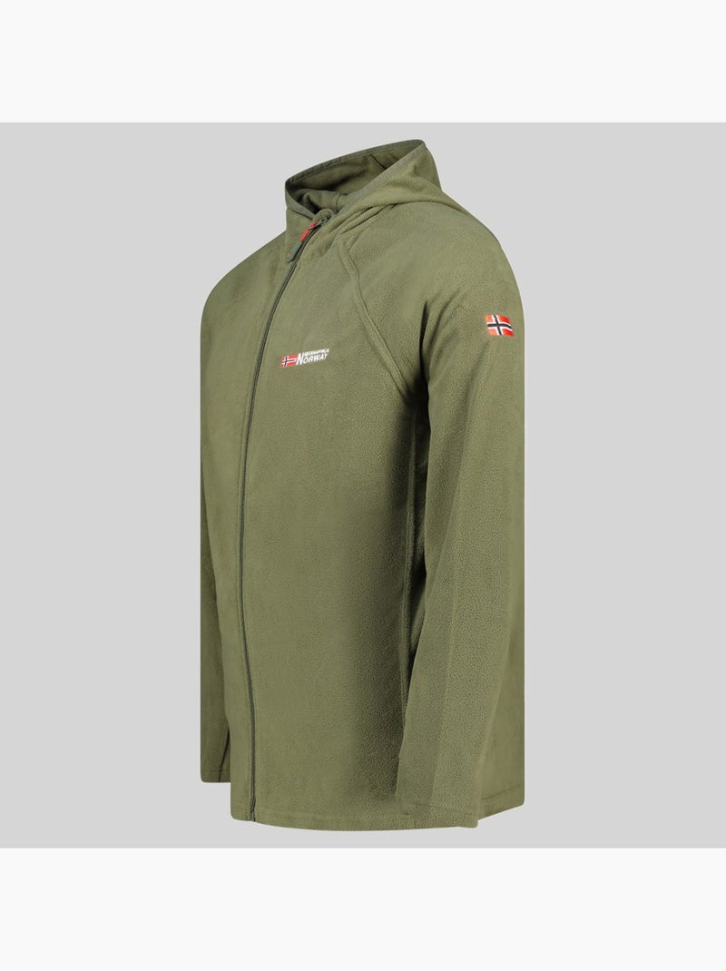Veste polaire à capuche tugood – geographical norway Kaki - Kiabi