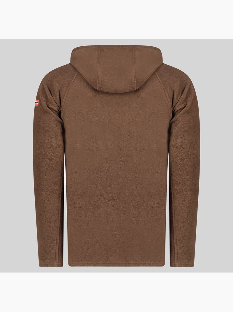 Veste polaire à capuche tugood – geographical norway Marron - Kiabi