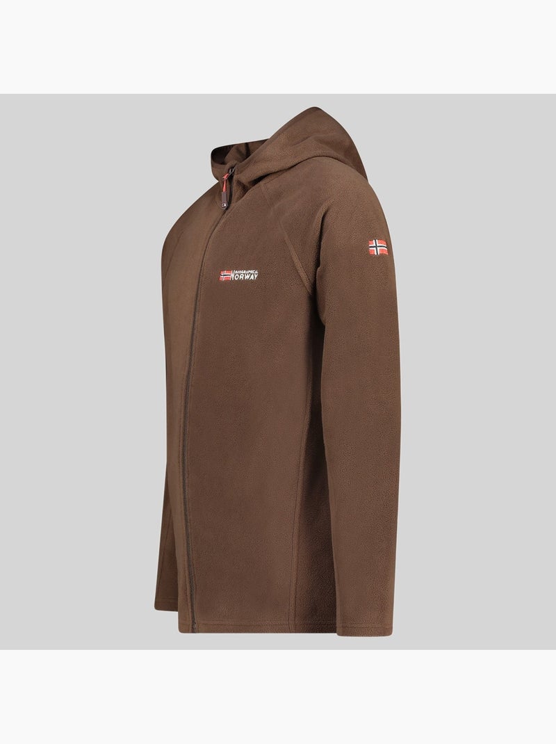 Veste polaire à capuche tugood – geographical norway Marron - Kiabi