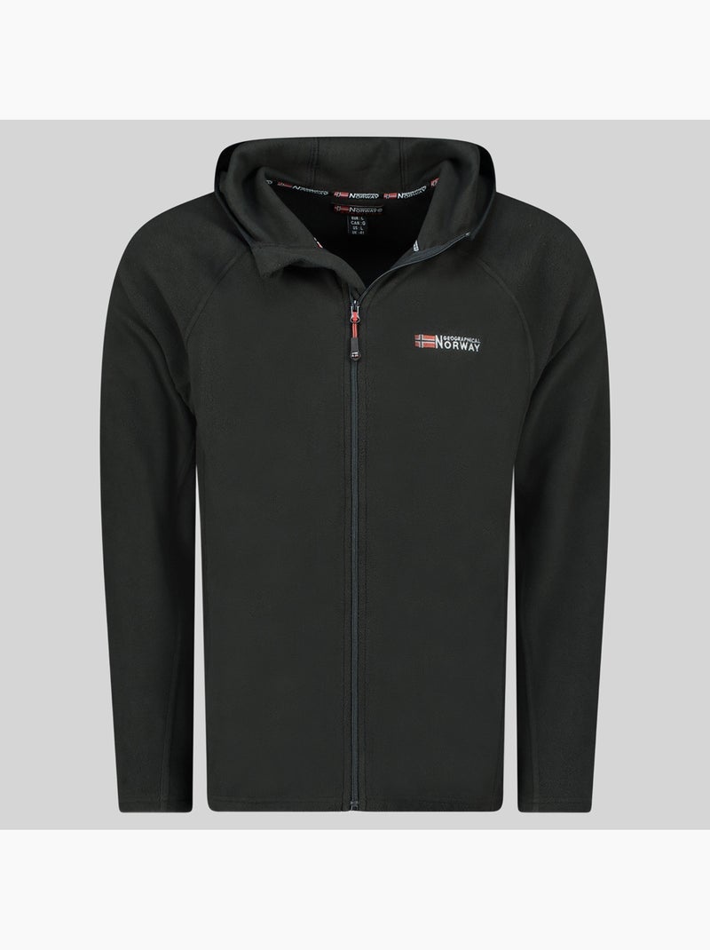 Veste polaire à capuche tugood – geographical norway Noir - Kiabi