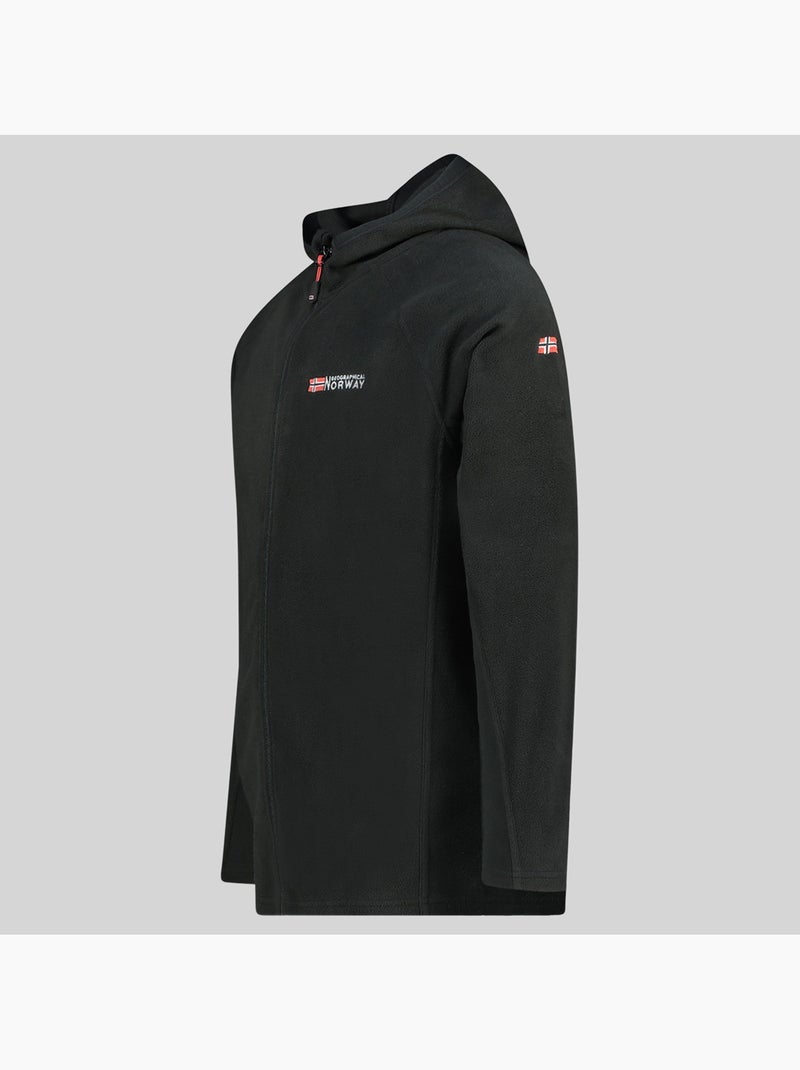 Veste polaire à capuche tugood – geographical norway Noir - Kiabi