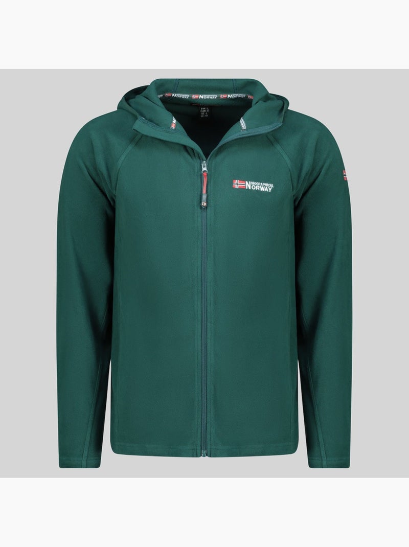 Veste polaire à capuche tugood – geographical norway Vert foncé - Kiabi