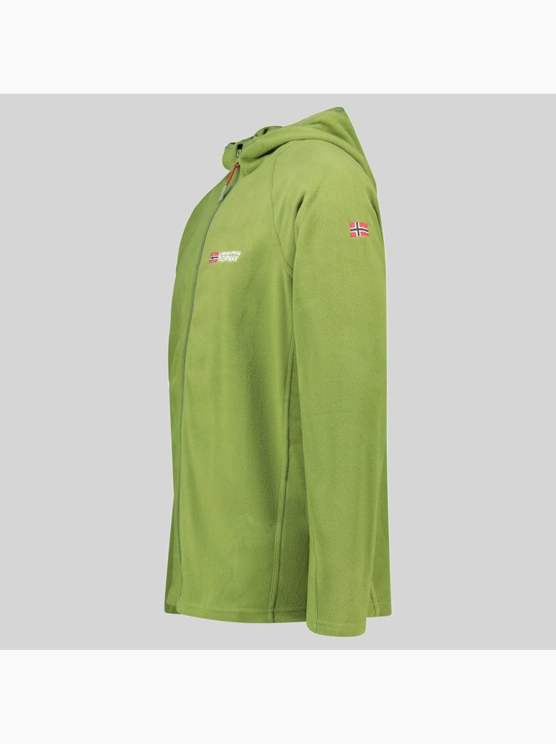 Veste polaire à capuche tugood – geographical norway Vert kiwi - Kiabi