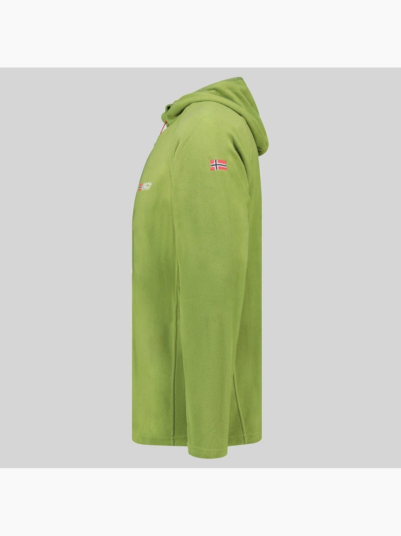 Veste polaire à capuche tugood – geographical norway Vert kiwi - Kiabi
