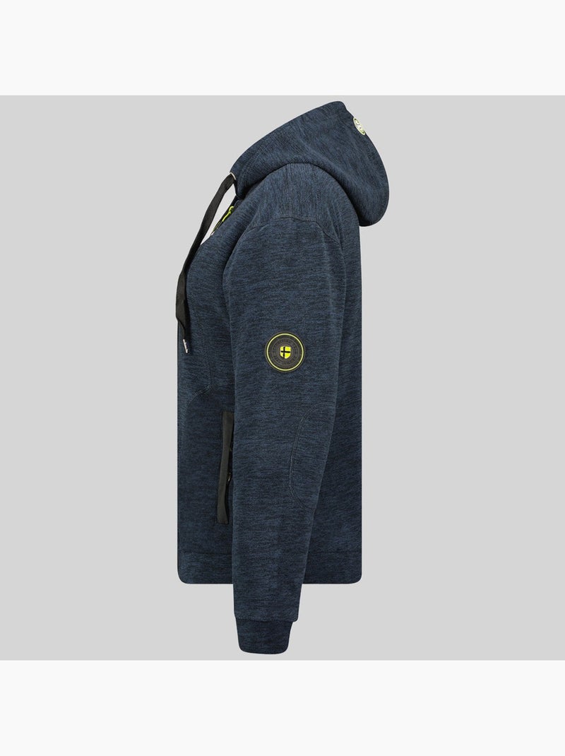 Veste polaire à capuche twelve – geographical norway Bleu marine - Kiabi
