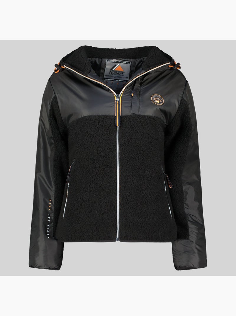 Veste polaire à capuche ulyssim – geographical norway Noir - Kiabi