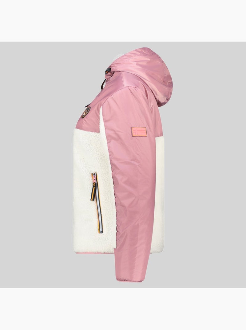 Veste polaire à capuche ulyssim – geographical norway Rose poudré - Kiabi