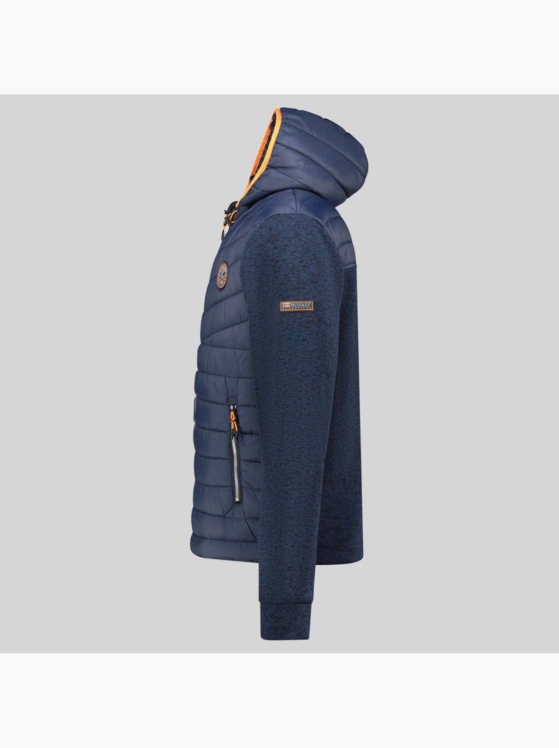 Veste polaire à capuche ummos – geographical norway Bleu marine - Kiabi