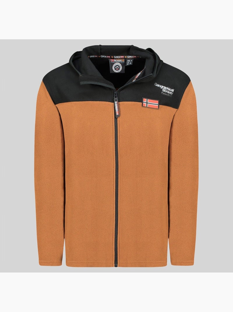 Veste polaire à capuche uniclerc hood – geographical norway Camel - Kiabi