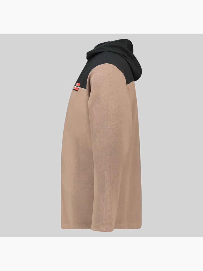 Veste polaire à capuche uniclerc hood – geographical norway Taupe - Kiabi
