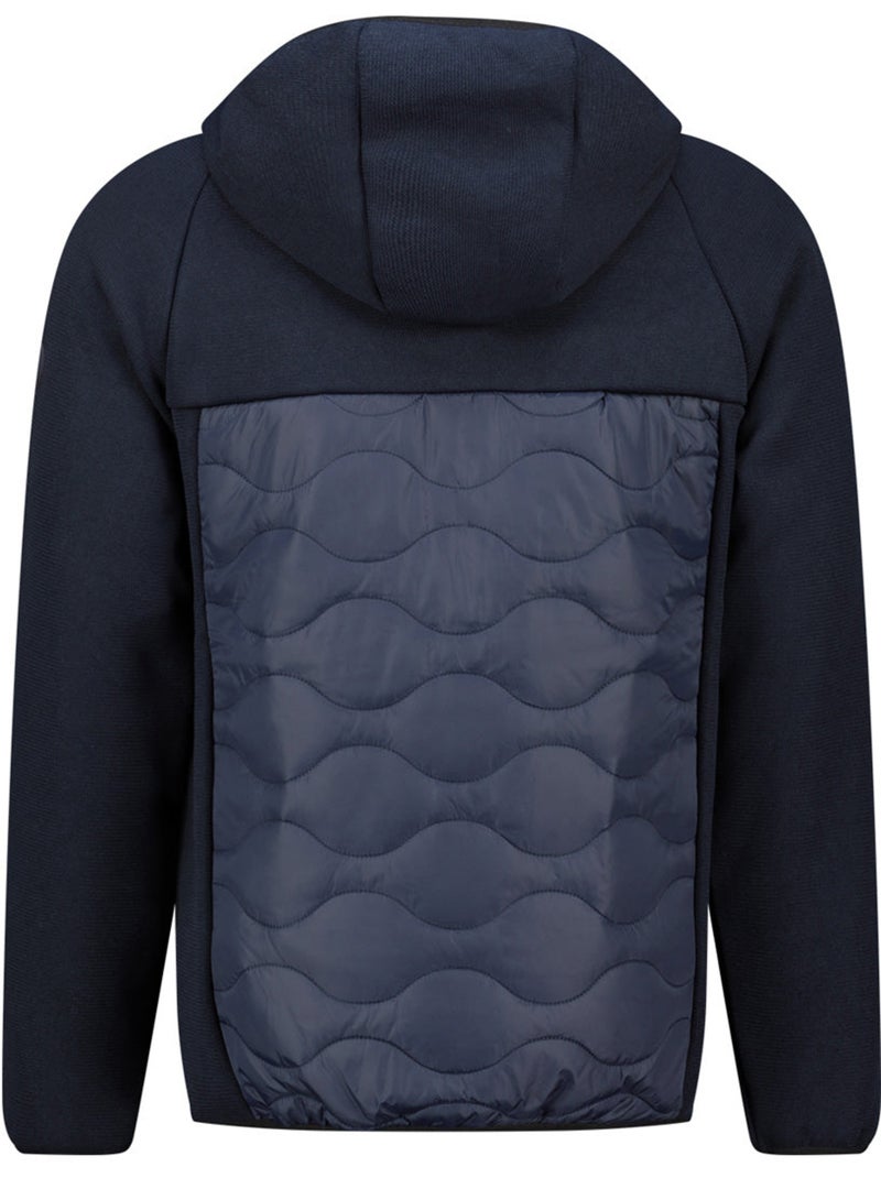 Veste polaire épaisse bi-matière à capuche tenessoeak – canadian peak Bleu marine - Kiabi