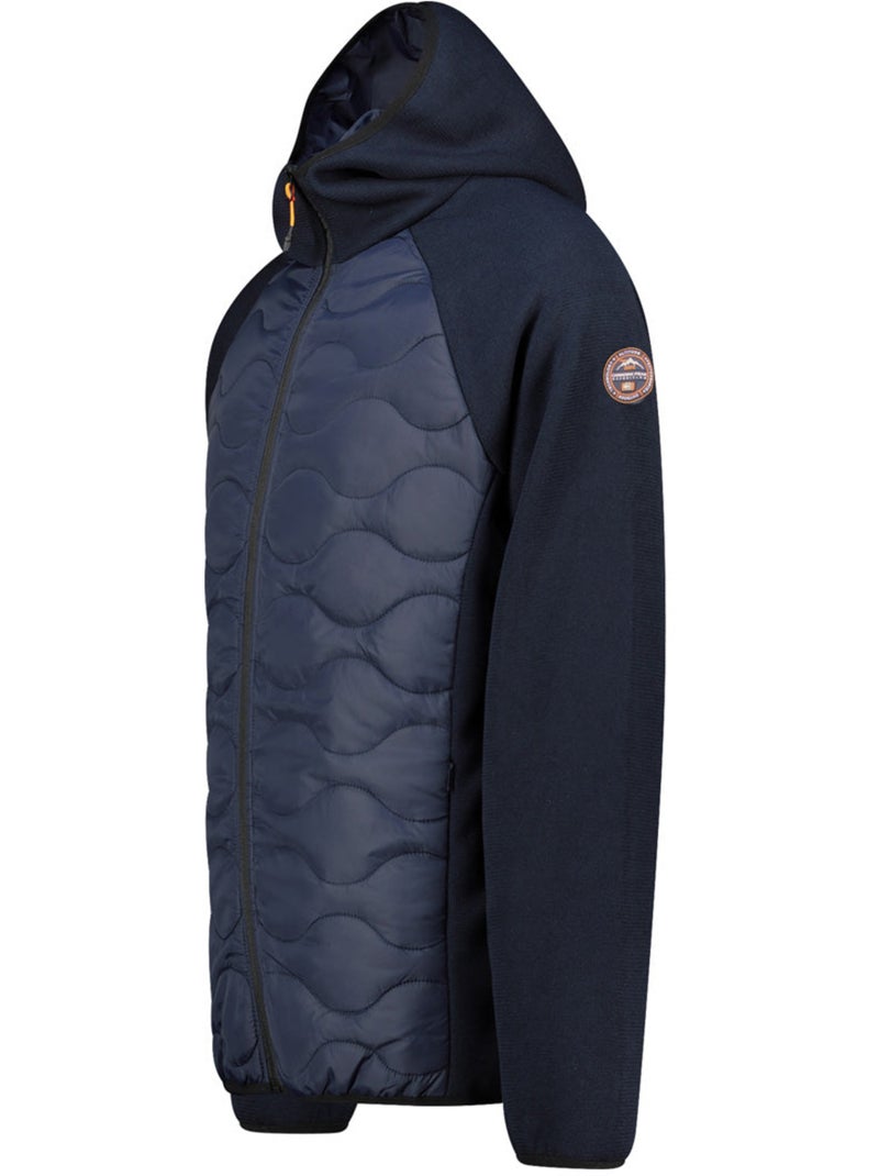 Veste polaire épaisse bi-matière à capuche tenessoeak – canadian peak Bleu marine - Kiabi