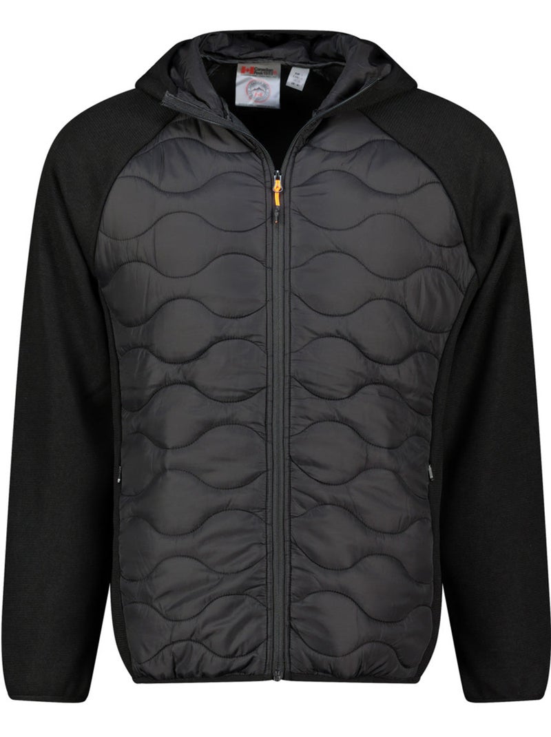 Veste polaire épaisse bi-matière à capuche tenessoeak – canadian peak Noir - Kiabi