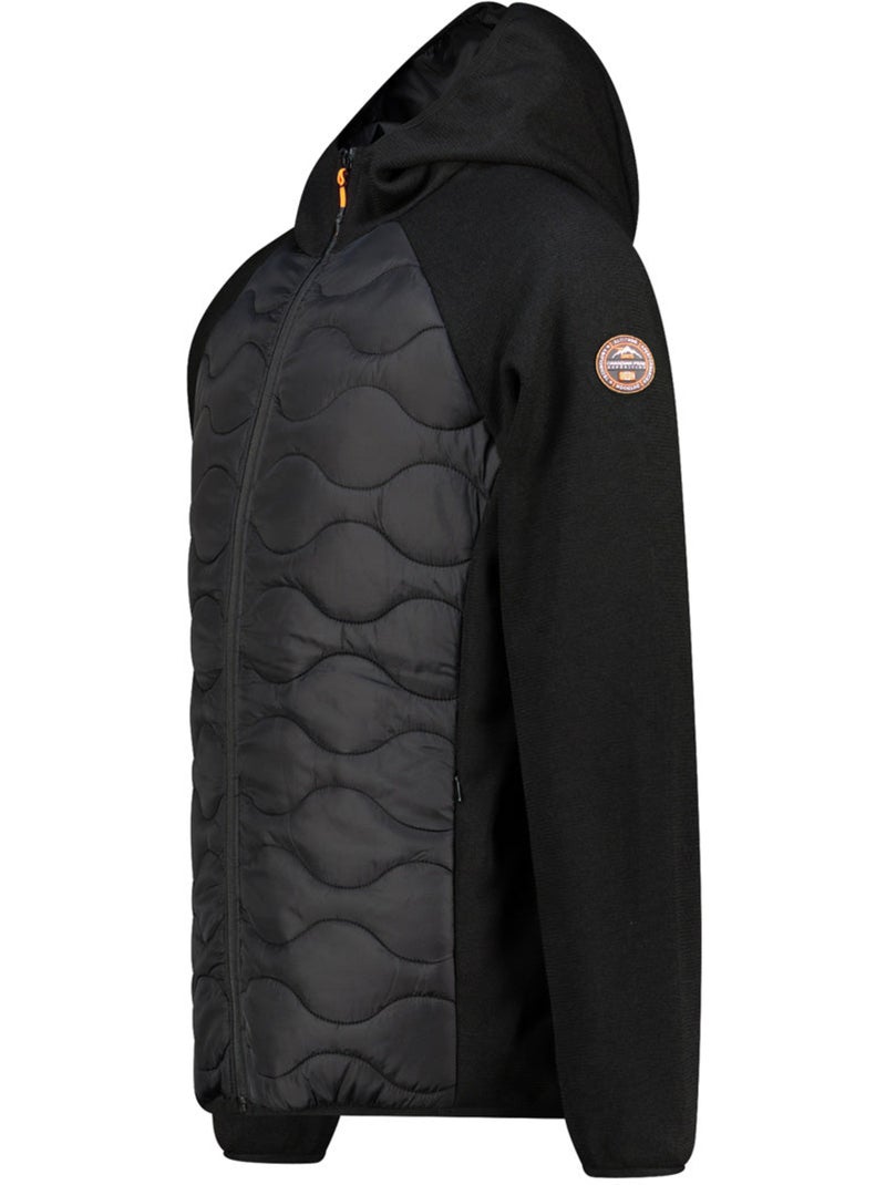Veste polaire épaisse bi-matière à capuche tenessoeak – canadian peak Noir - Kiabi