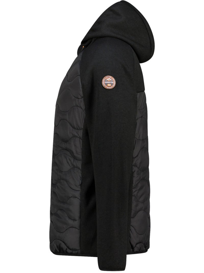 Veste polaire épaisse bi-matière à capuche tenessoeak – canadian peak Noir - Kiabi