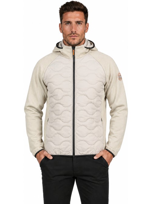 Veste polaire épaisse bi-matière à capuche tenessoeak – canadian peak - Kiabi