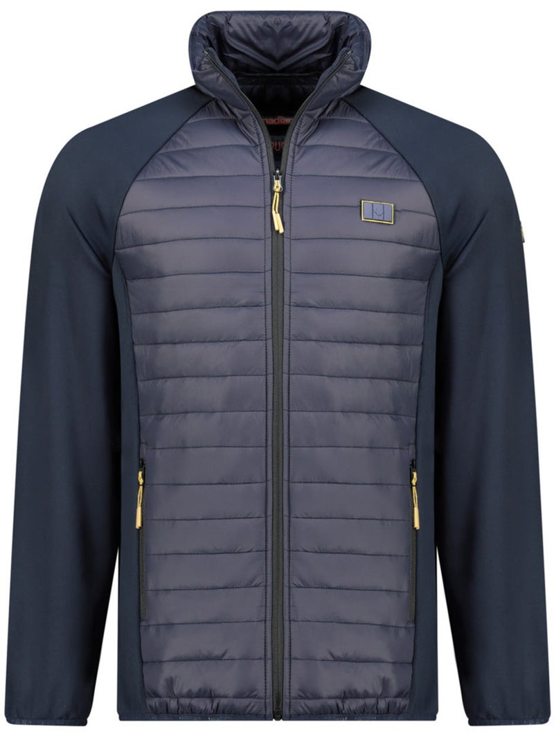 Veste polaire épaisse bi-matière touroeak – canadian peak Bleu marine - Kiabi
