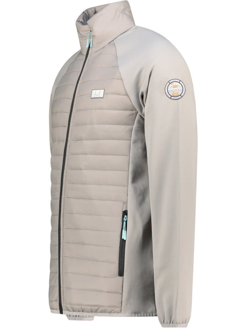 Veste polaire épaisse bi-matière touroeak – canadian peak Gris clair - Kiabi