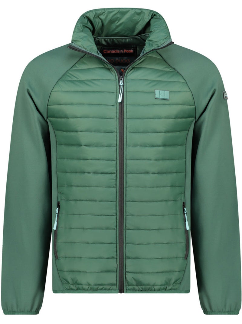 Veste polaire épaisse bi-matière touroeak – canadian peak Vert foncé - Kiabi
