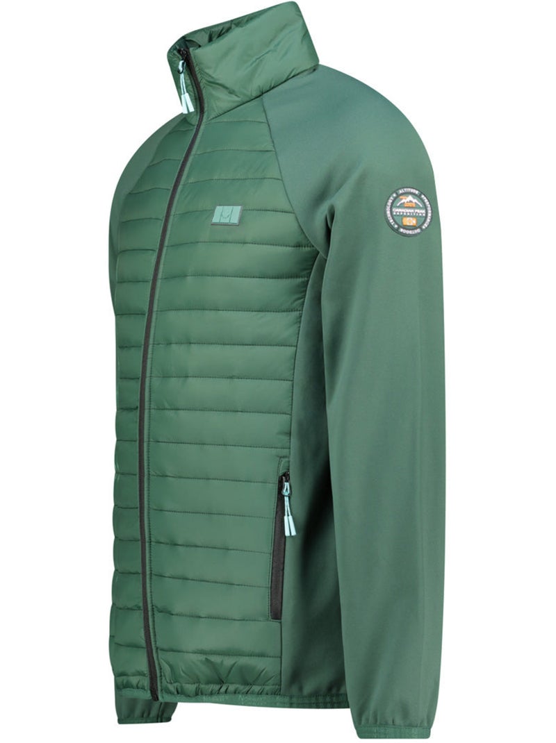 Veste polaire épaisse bi-matière touroeak – canadian peak Vert foncé - Kiabi