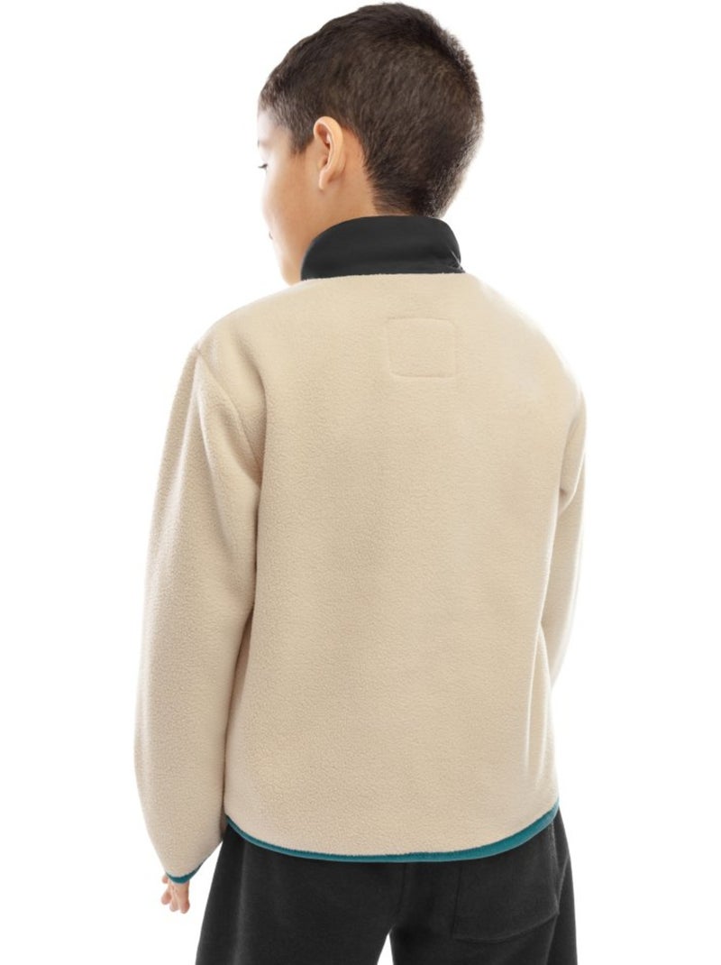 Veste polaire garçon sports d'hiver enfants spy Beige - Kiabi