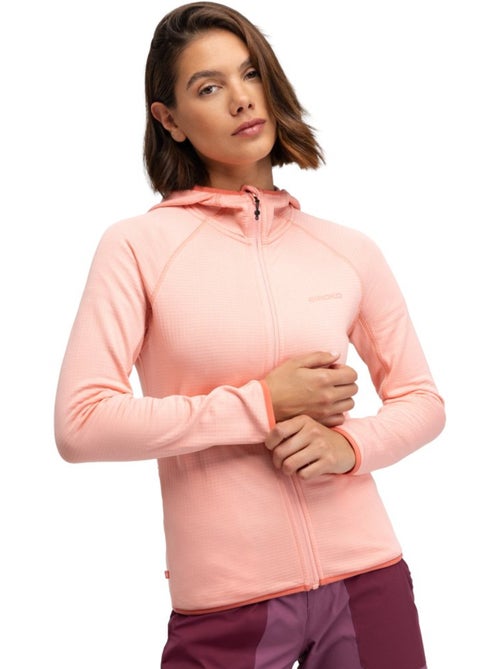 Veste polaire légère à capuche randonnée femme randonnée femme ember - Kiabi