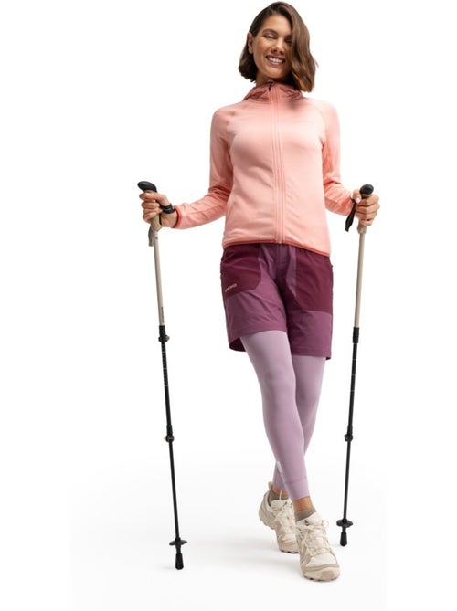 Veste polaire légère à capuche randonnée femme randonnée femme ember - Kiabi