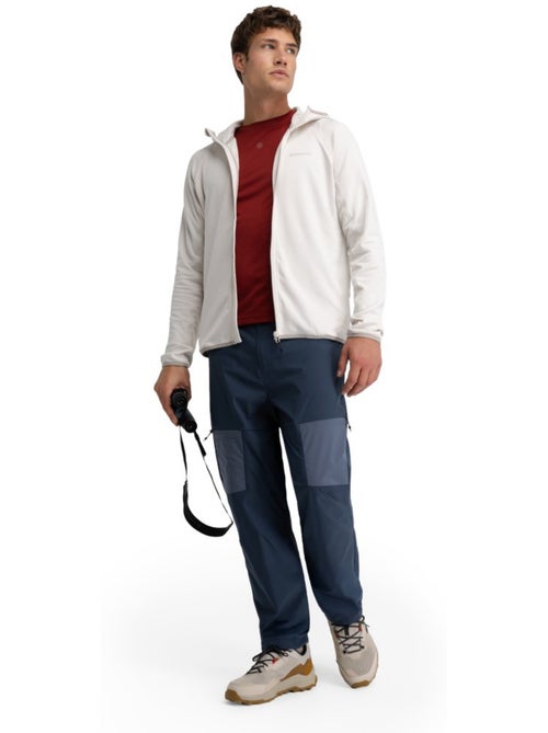 Veste polaire légère à capuche randonnée homme randonnée homme stride stone - Kiabi