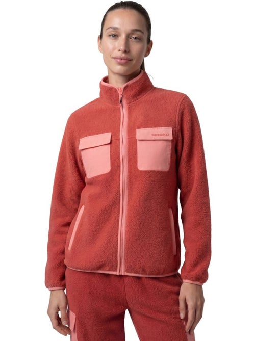 Veste polaire randonnée femme femme carezza-w brick - Kiabi