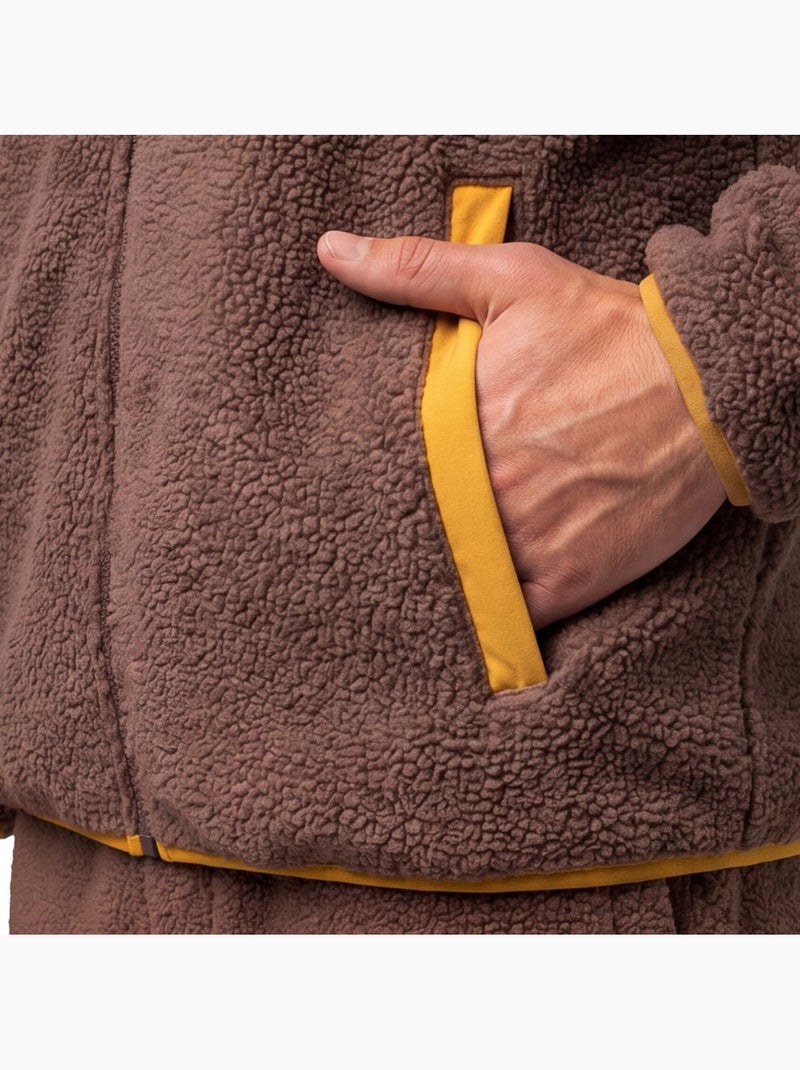 Veste polaire randonnée homme homme carezza Marron - Kiabi
