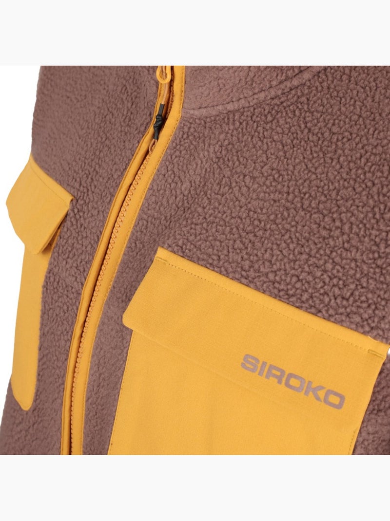 Veste polaire randonnée homme homme carezza Marron - Kiabi